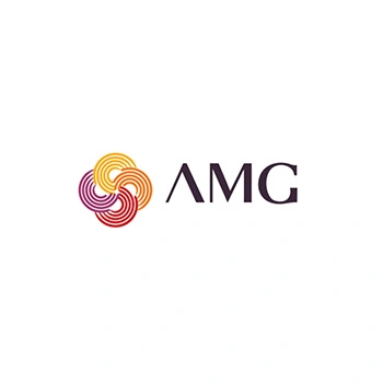 Logo de AMG - cliente de Red Hustle