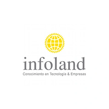 Logo de Infoland - cliente de Red Hustle