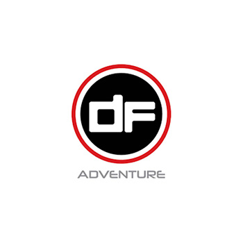 Logo de DF Adventure - cliente de Red Hustle